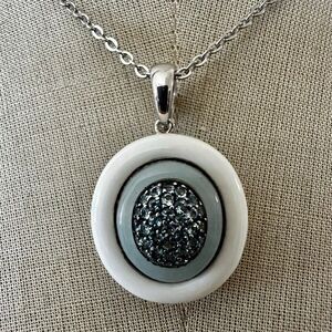 FP Sterling Silver Pavé Pendant